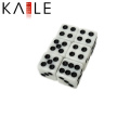 8mm Square Corner Weiß mit Black Dot Würfel Spiel